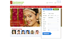 Desktop Screenshot of kancheepurammatrimony.com