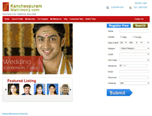 Tablet Screenshot of kancheepurammatrimony.com